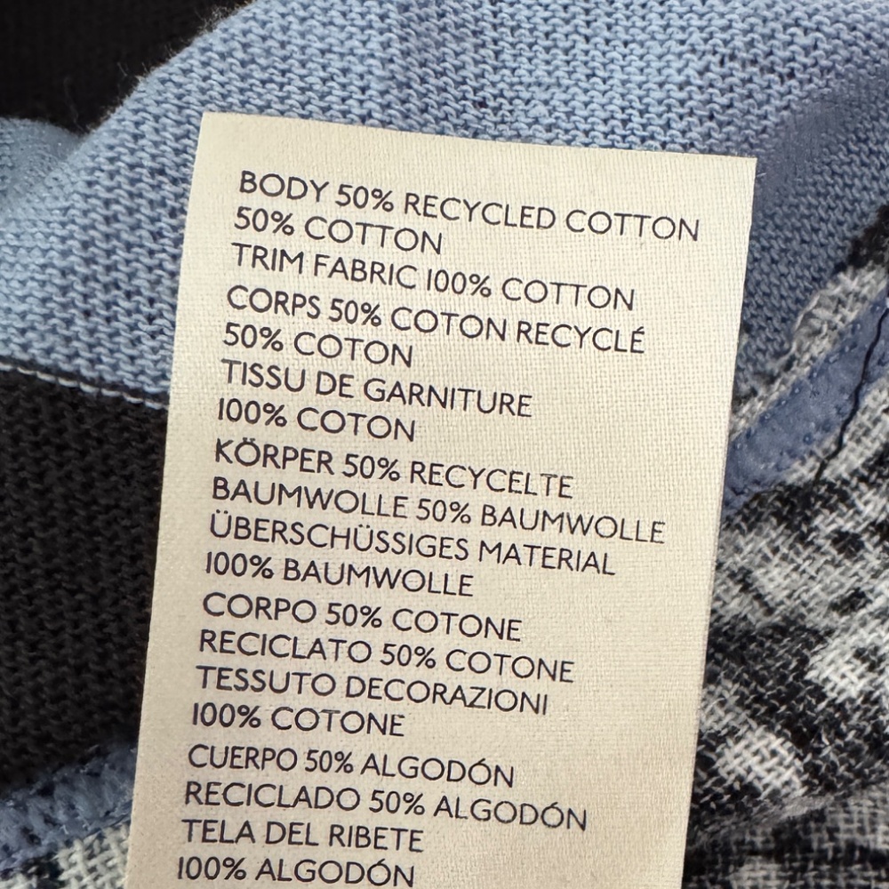 Free People Women's Doing It Rugby, Charcoal Blue Combo, XS - Picture 5 of 5